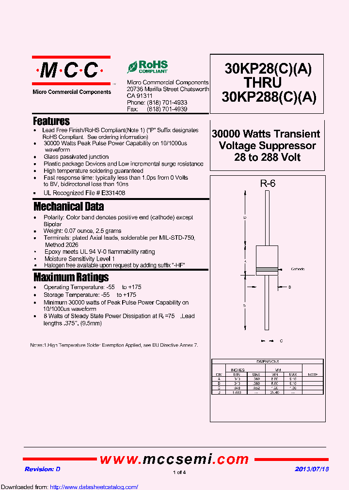 30KP84A_8410308.PDF Datasheet