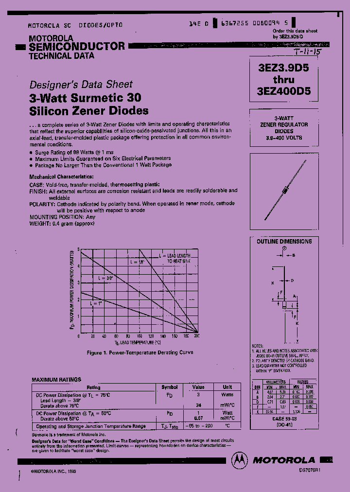 3EZ240D1_8413645.PDF Datasheet