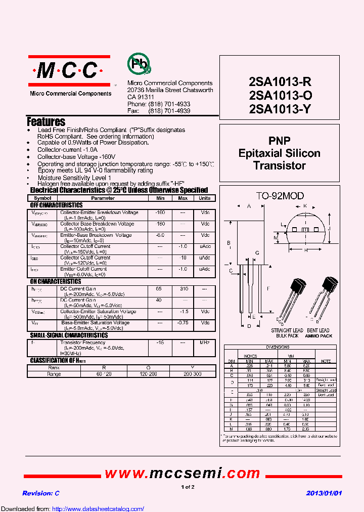 2SA1013-O_8416352.PDF Datasheet