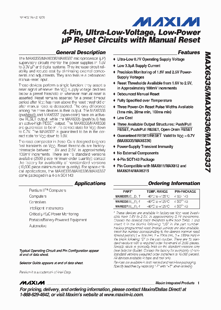 MAX6337US23D3-T_8421340.PDF Datasheet