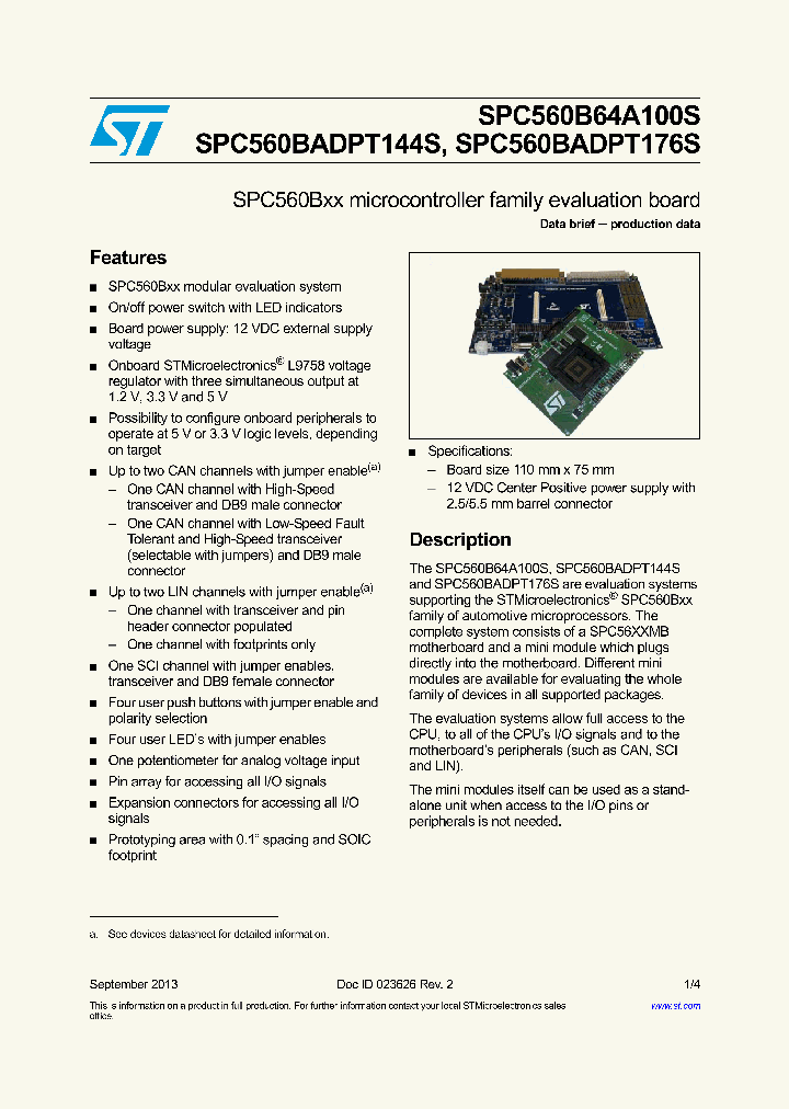 SPC560BADPT176S_8424547.PDF Datasheet
