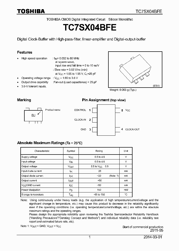 TC7SX04BFE_8426332.PDF Datasheet