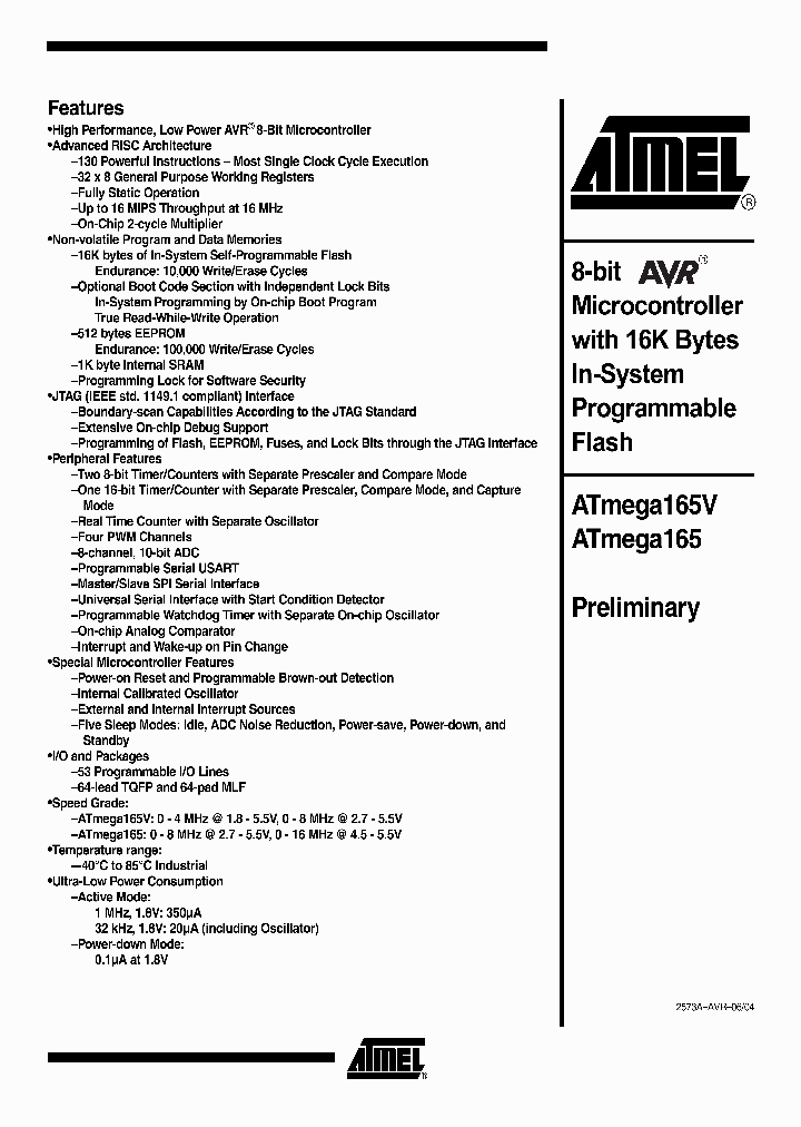 ATMEGA165V-8AJ_8426975.PDF Datasheet