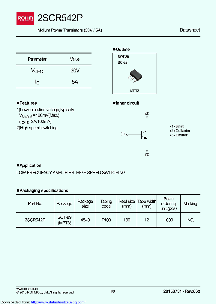 2SCR542PT100_8431205.PDF Datasheet