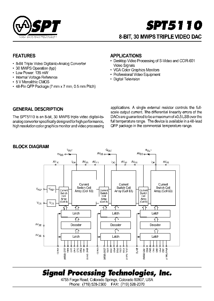 SPT5110SCT_8432857.PDF Datasheet