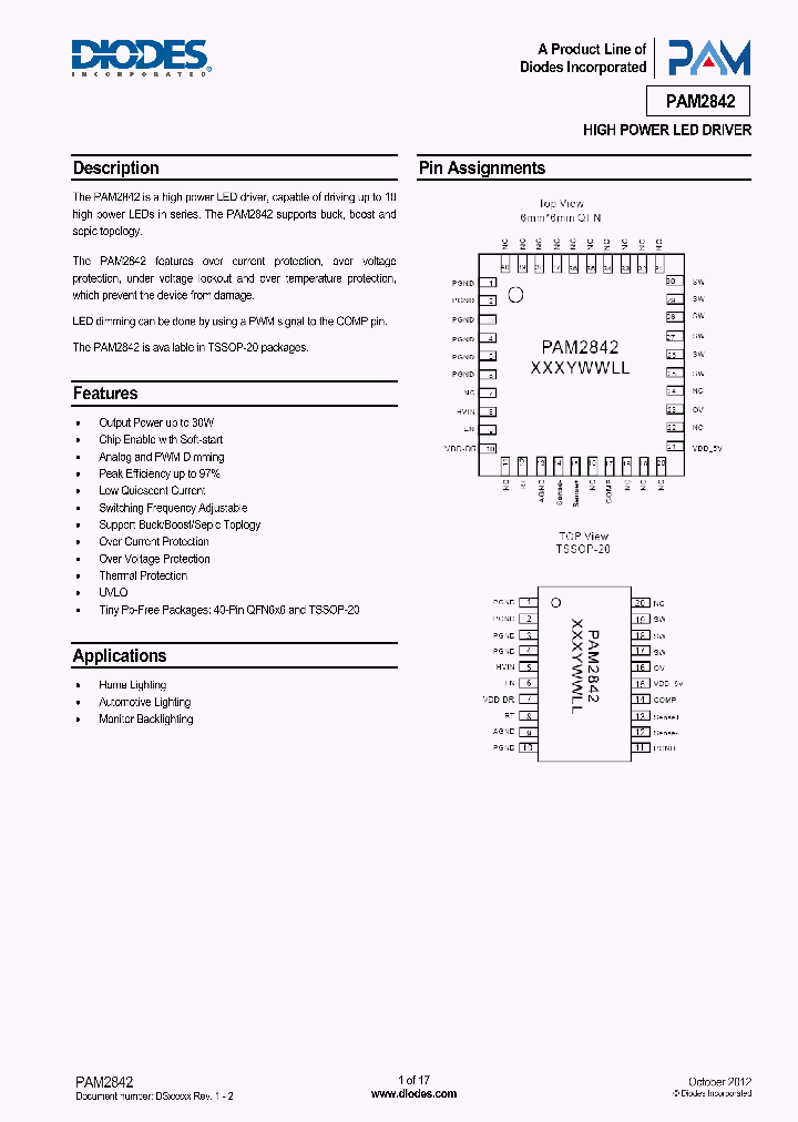 PAM2842TJR_8431960.PDF Datasheet