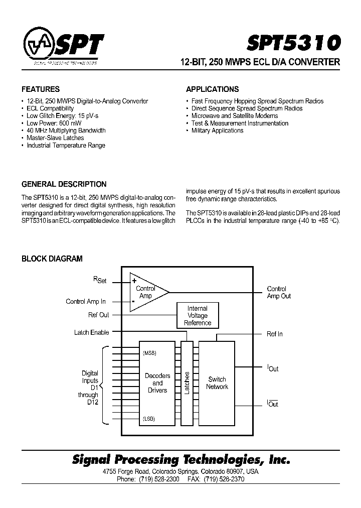 SPT5310SIN_8432860.PDF Datasheet