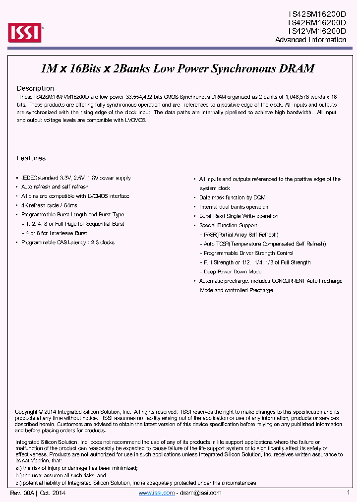 IS42RM16200D_8437326.PDF Datasheet