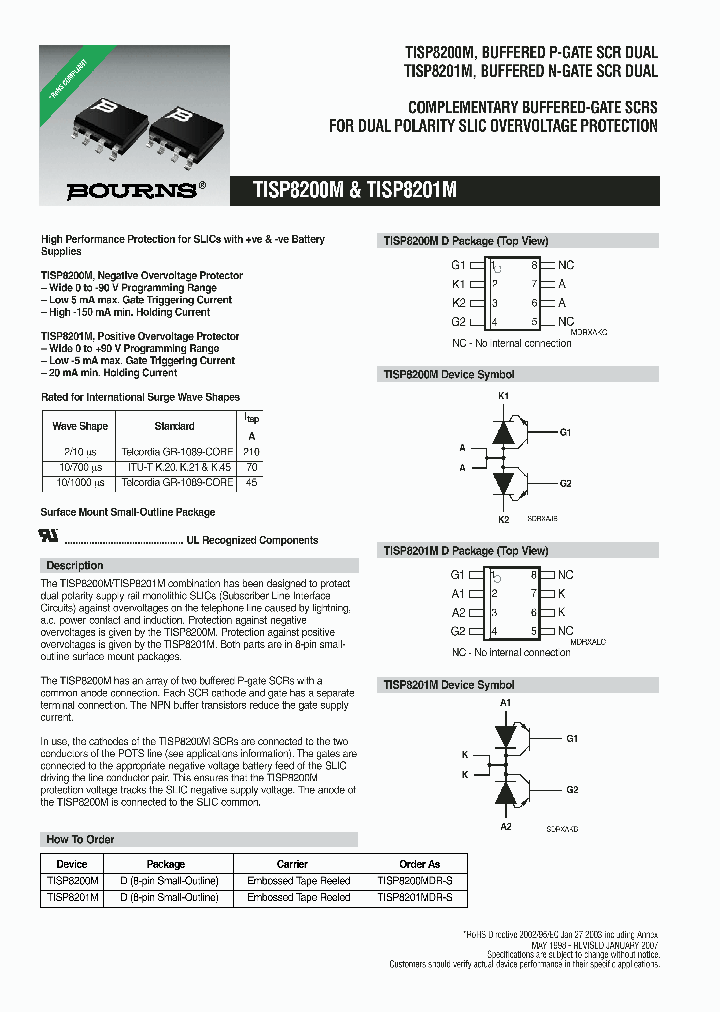 TISP8200M_8437165.PDF Datasheet