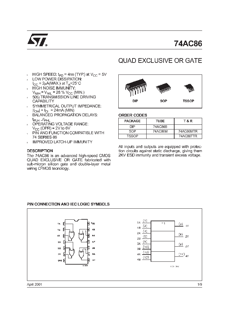 74AC86M_8439247.PDF Datasheet