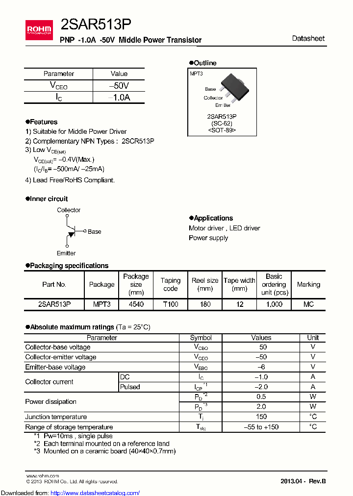 2SAR513P_8442702.PDF Datasheet