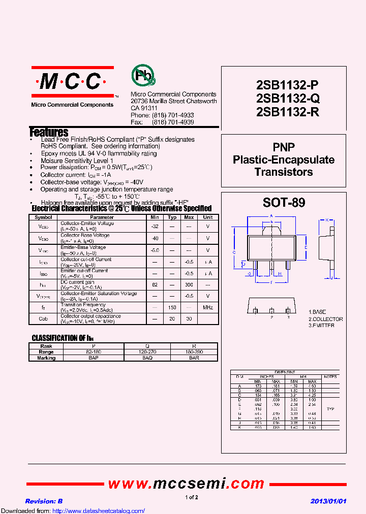 2SB1132-P_8448505.PDF Datasheet