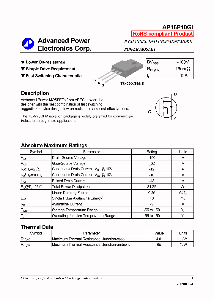 AP18P10GI-14_8450368.PDF Datasheet