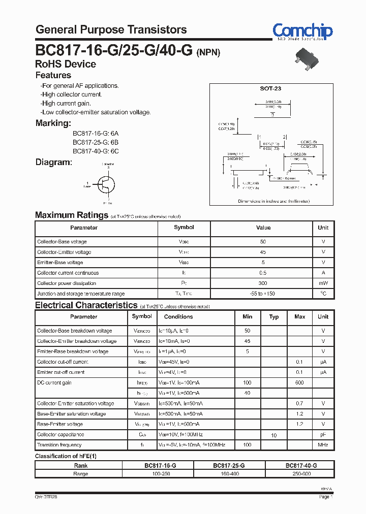 BC817-25-G_8449729.PDF Datasheet