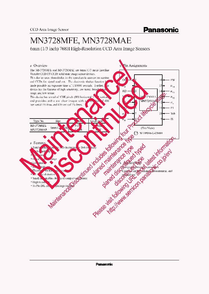 MN3728MAE_8452230.PDF Datasheet
