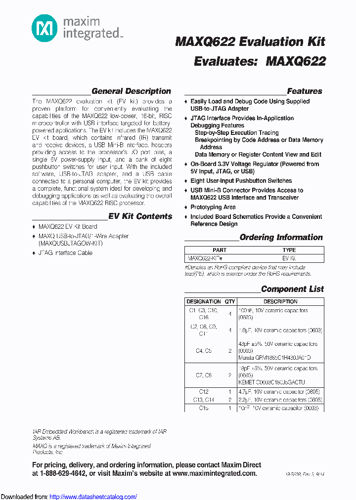 MAXQ622-KIT_8454026.PDF Datasheet