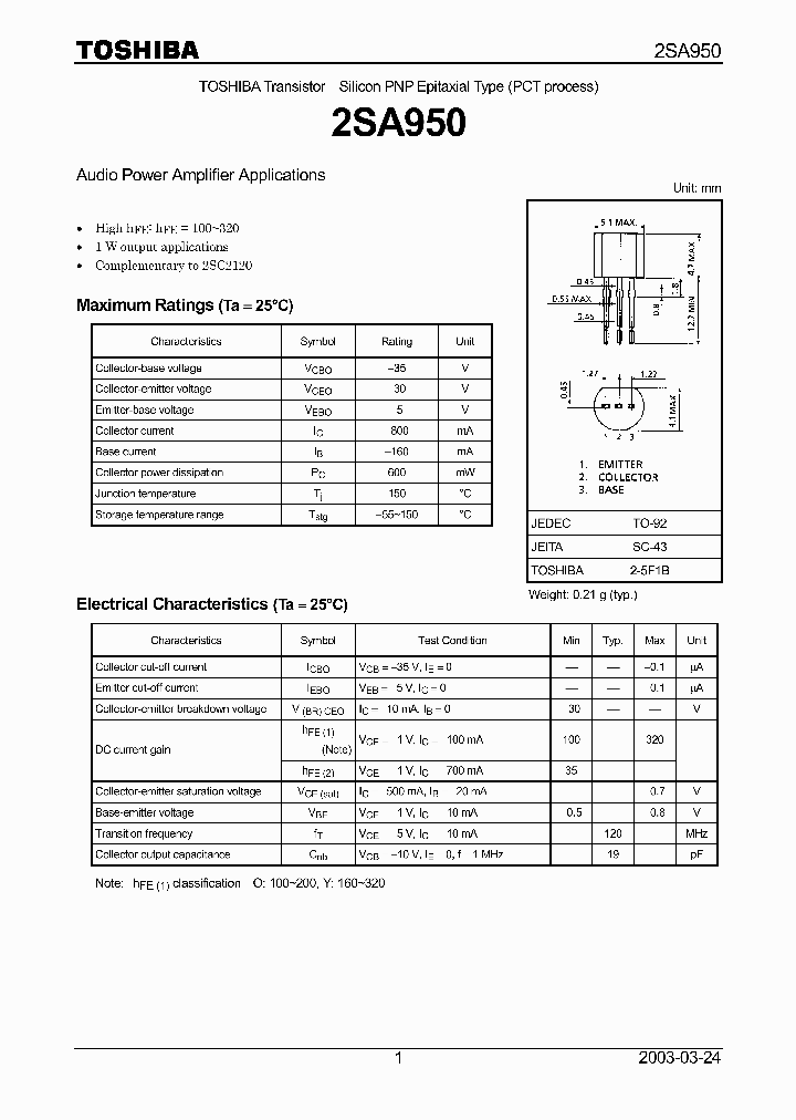 2SA950_8454856.PDF Datasheet