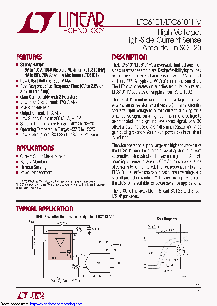 LTC6101HVBHS5PBF_8455220.PDF Datasheet
