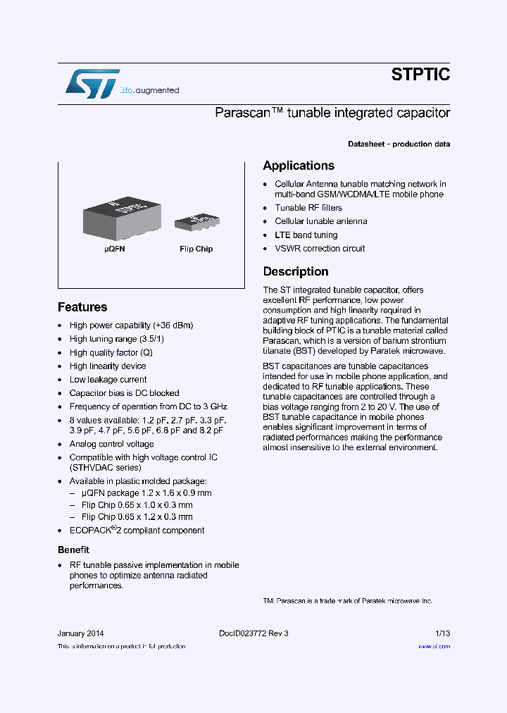 STPTIC-47F1M6_8459733.PDF Datasheet