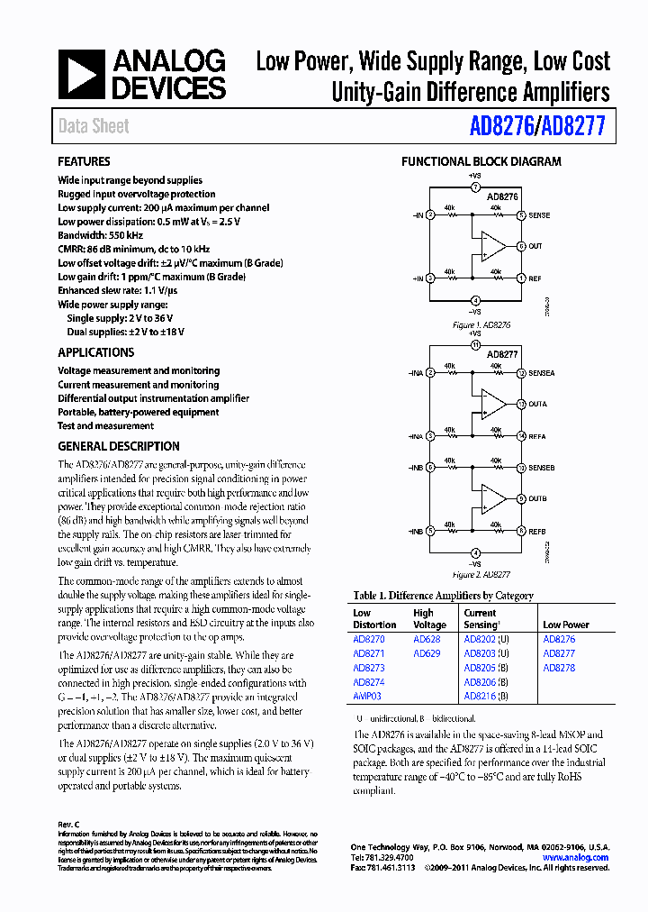 AD8277_8460016.PDF Datasheet
