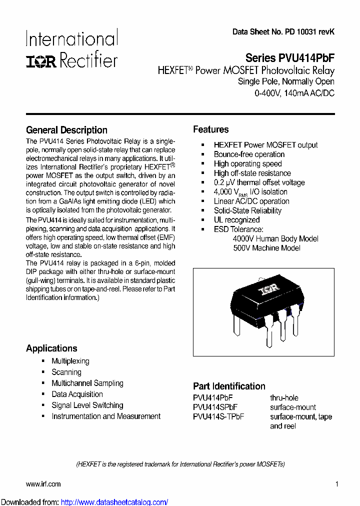 PVU414SPBF_8462731.PDF Datasheet