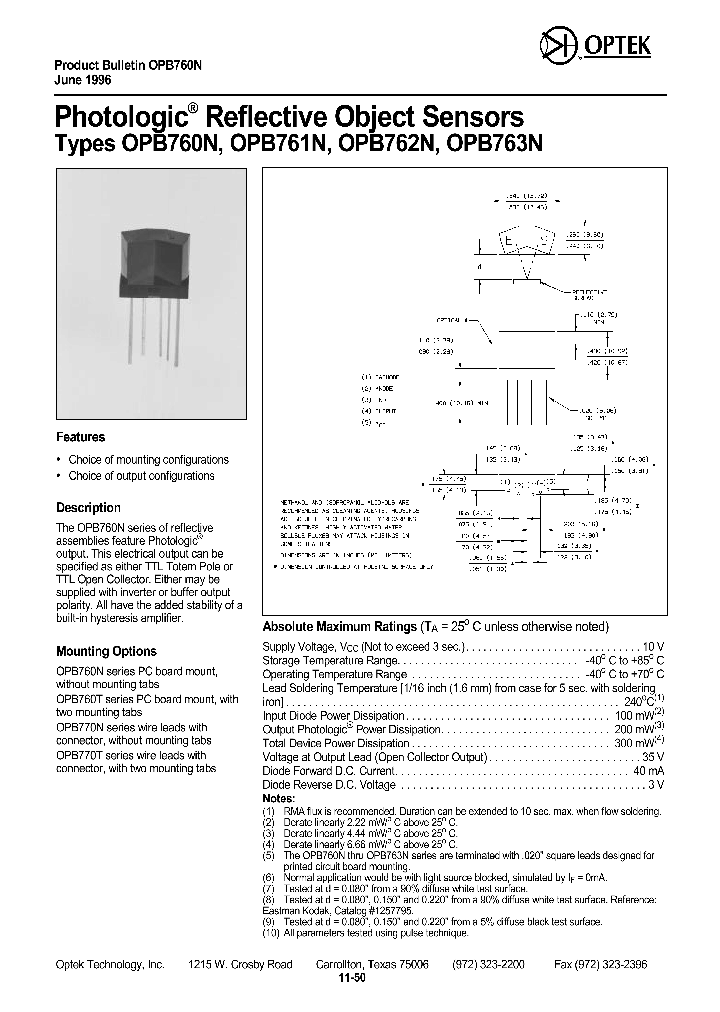 OPB760_8461953.PDF Datasheet