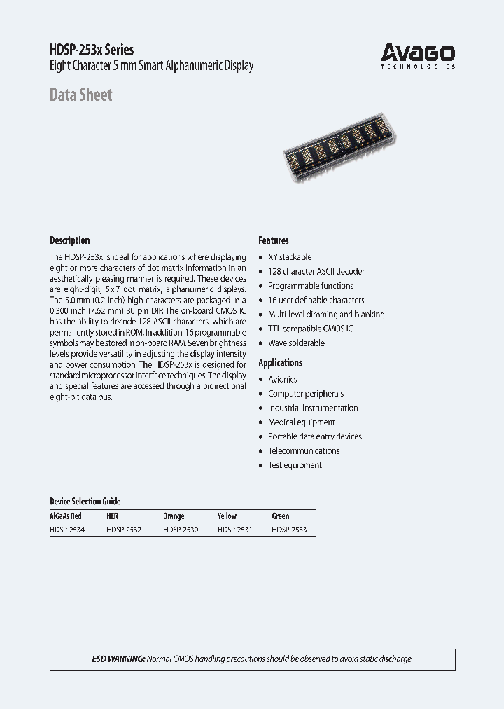HDSP-2533_8464037.PDF Datasheet