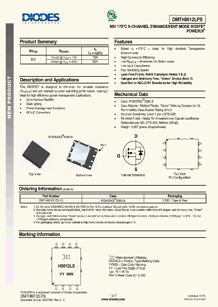 DMTH8012LPS_8465696.PDF Datasheet