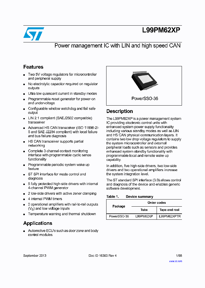 L99PM62XPTR_8470059.PDF Datasheet