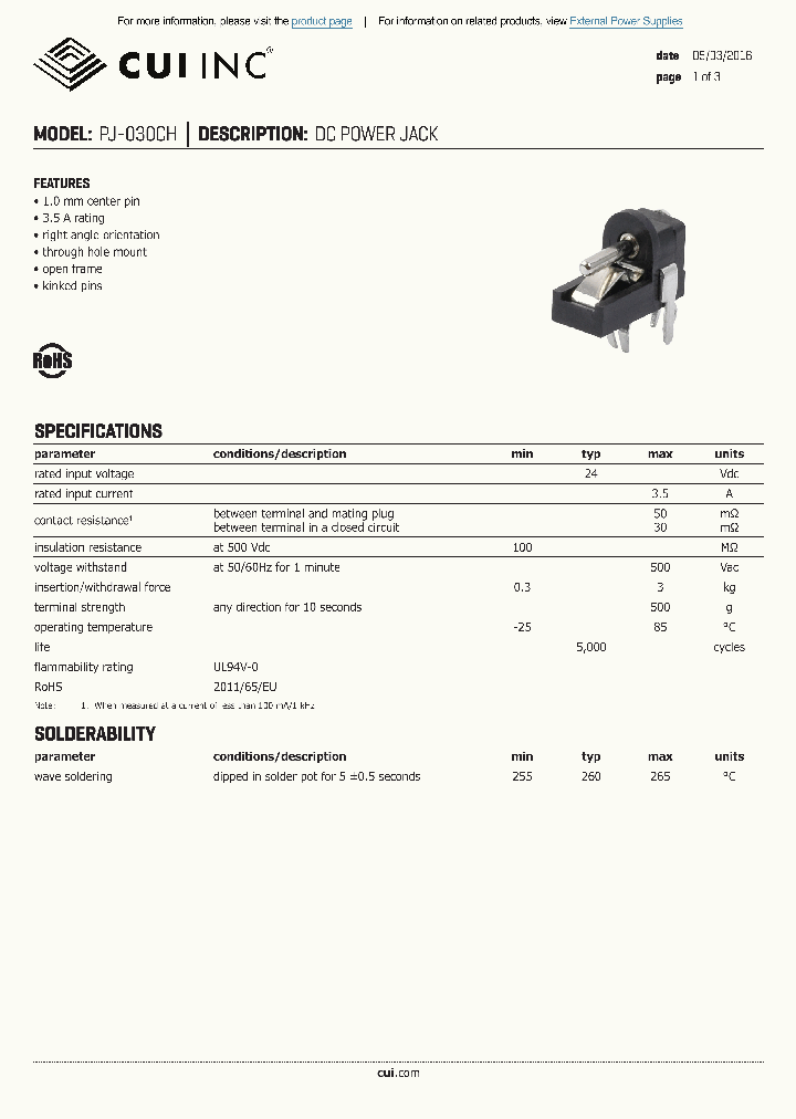 PJ-030CH_8472445.PDF Datasheet