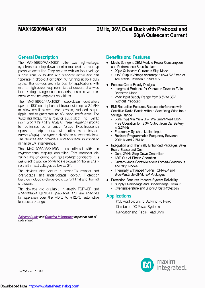 MAX16930AGLSVY_8474199.PDF Datasheet
