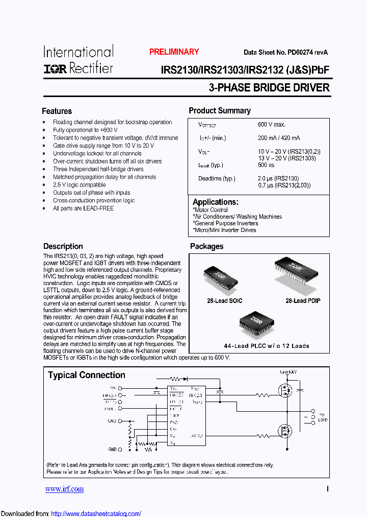 IRS2132JPBF_8474477.PDF Datasheet