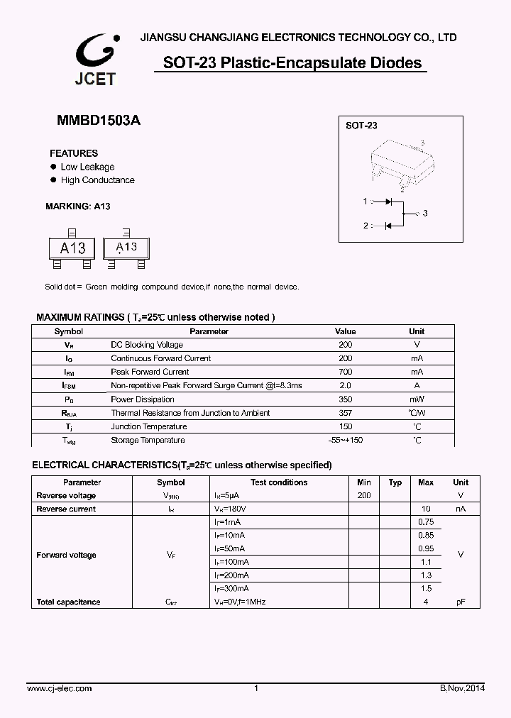 MMBD1503A_8476768.PDF Datasheet