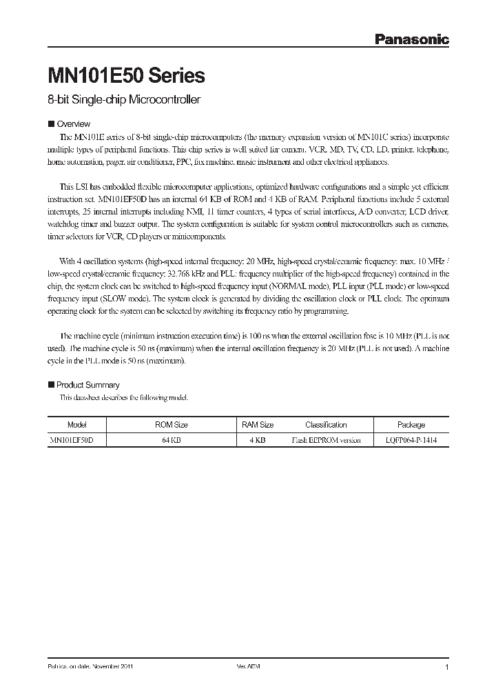 MN101EF50D_8482000.PDF Datasheet