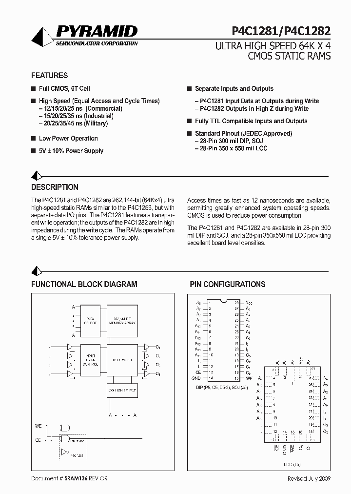 P4C1281-45DC_8483906.PDF Datasheet