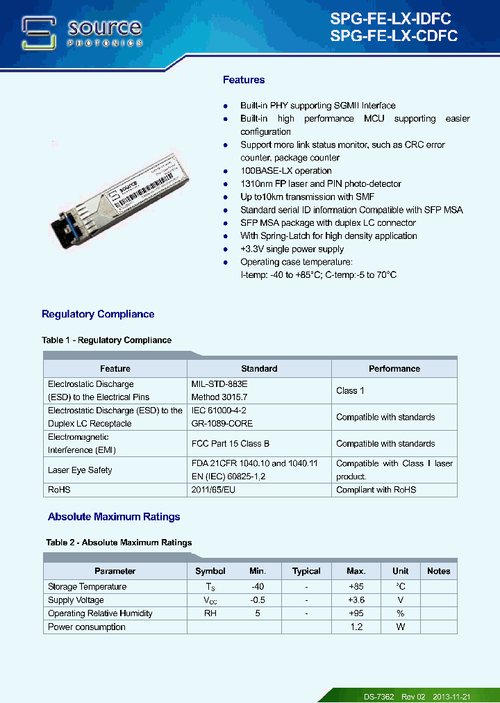 SPG-FE-LX-CDFC_8484216.PDF Datasheet