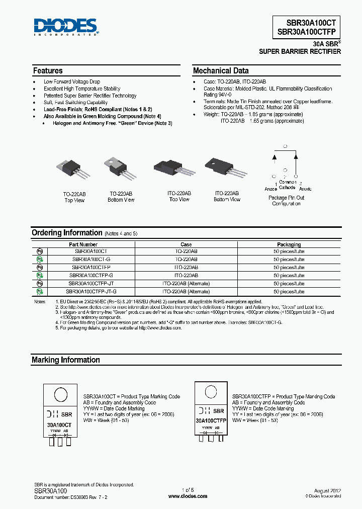 SBR30A100CTFP-JT_8486072.PDF Datasheet