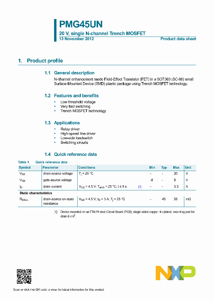 PMG45UN_8490469.PDF Datasheet
