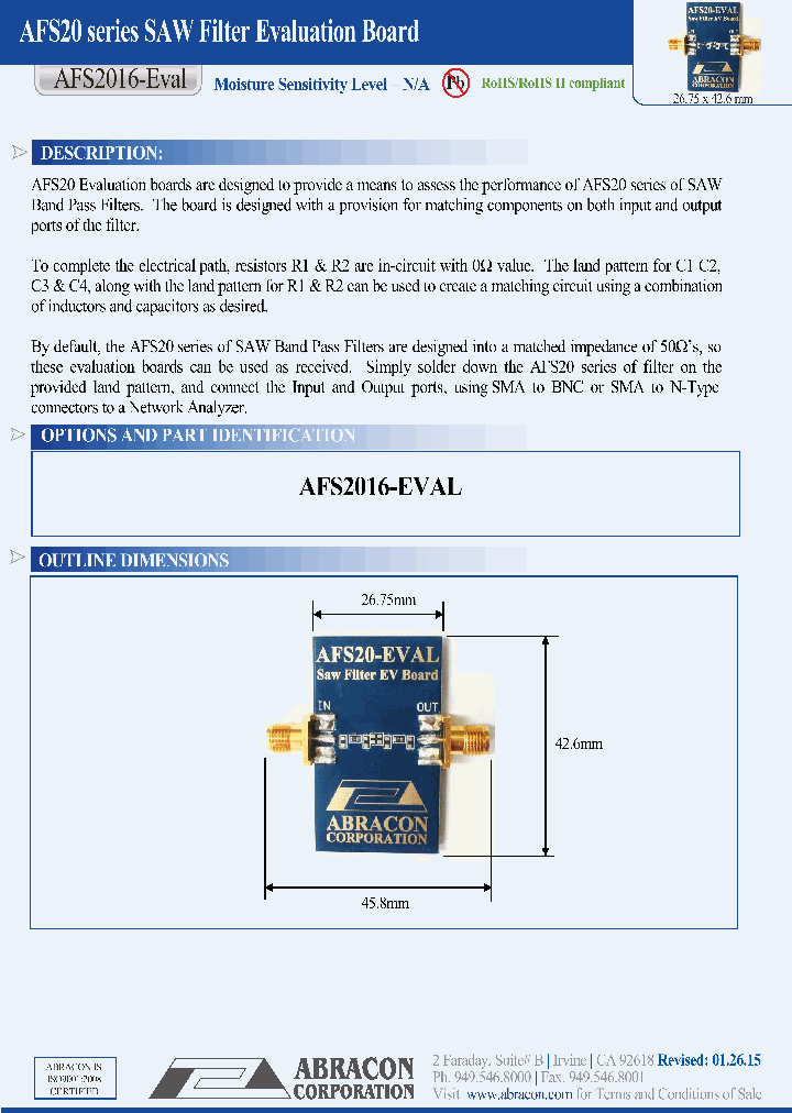 AFS2016-EVAL_8491433.PDF Datasheet
