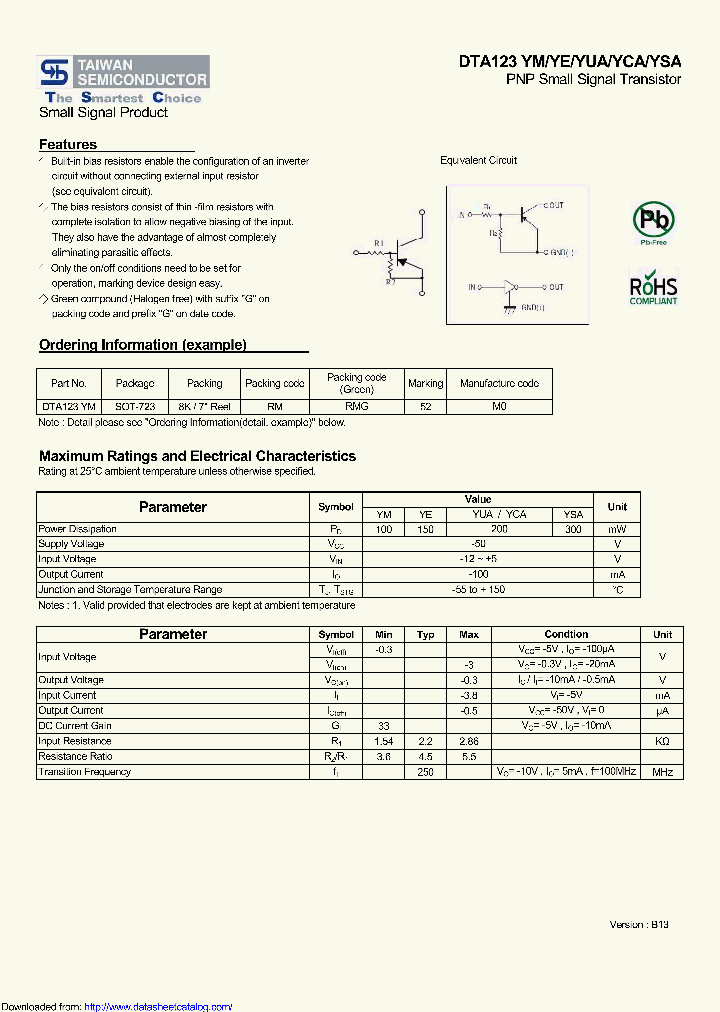 DTA123YM_8491960.PDF Datasheet