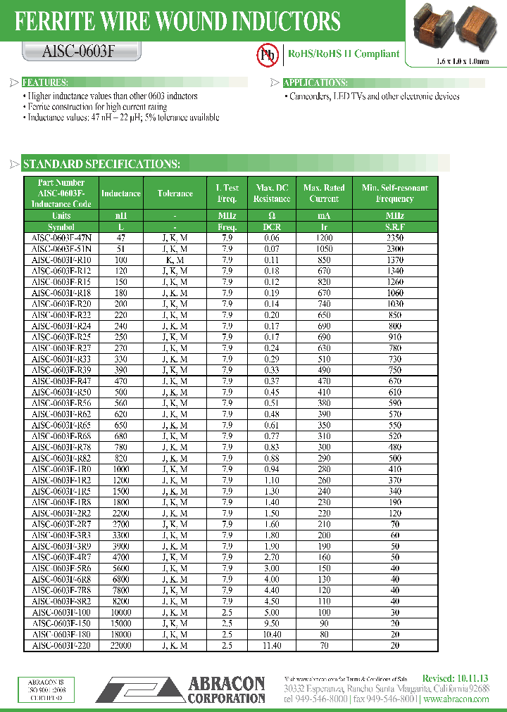 AISC-0603F-6R8_8493292.PDF Datasheet