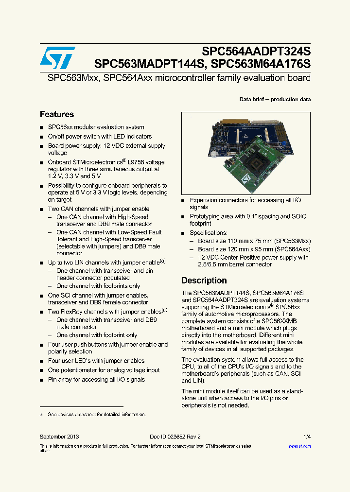 SPC564AADPT324S_8493328.PDF Datasheet