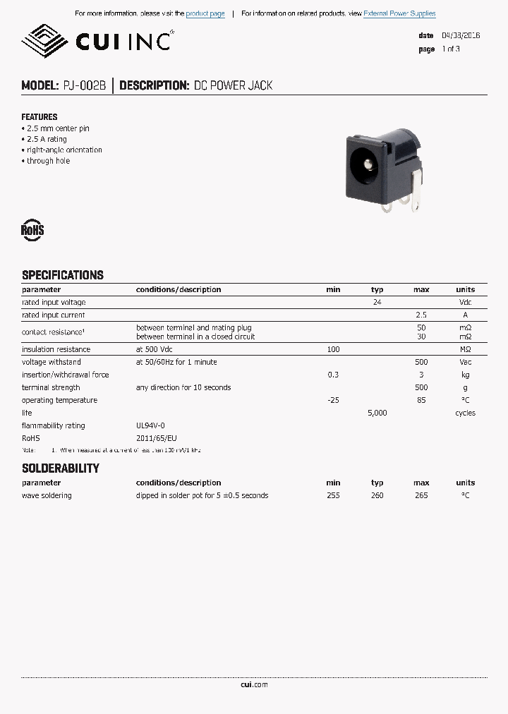 PJ-002B_8494725.PDF Datasheet