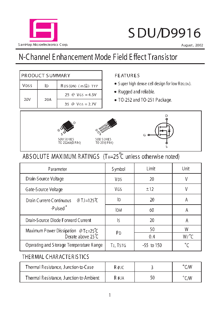 SDU9916_8494693.PDF Datasheet