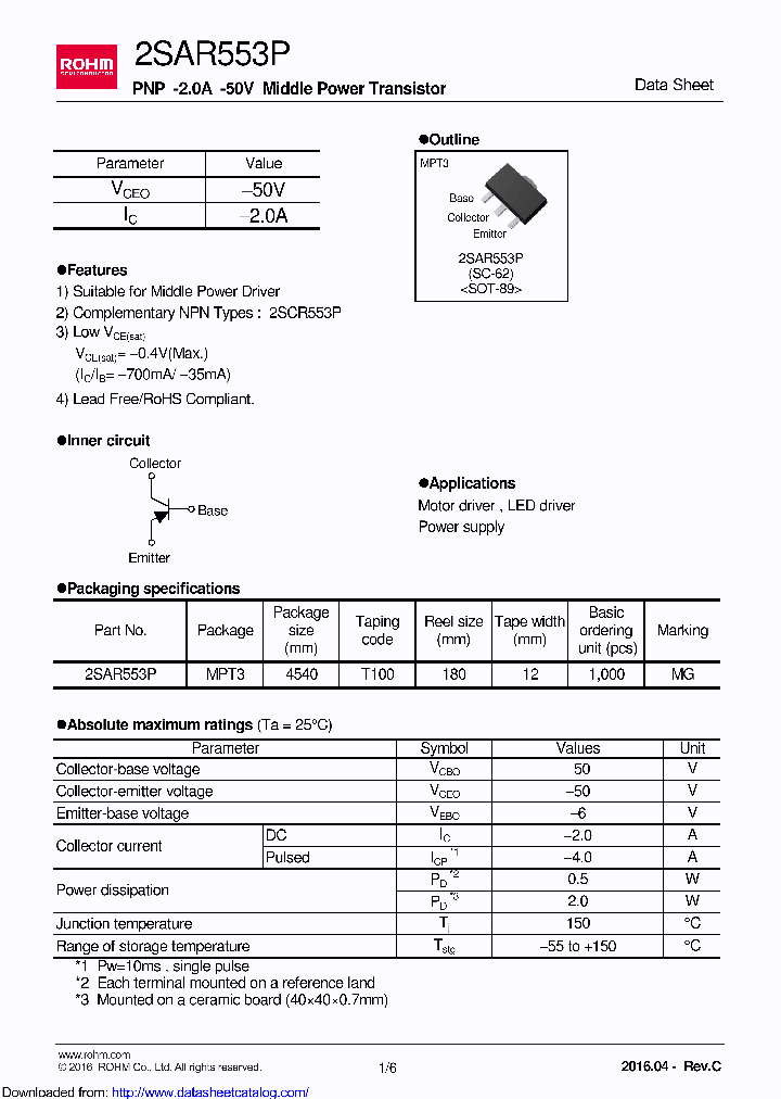 2SAR553PT100_8495060.PDF Datasheet