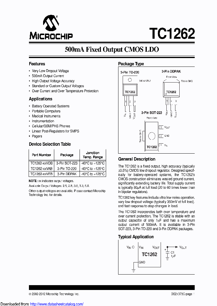 TC1262-33VDBMR_8495841.PDF Datasheet