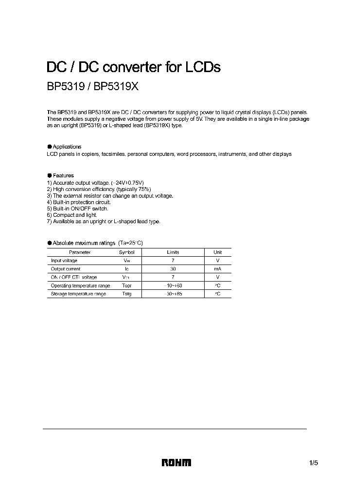 BP5319X_8496635.PDF Datasheet