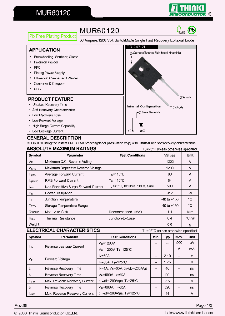 MUR60120_8497608.PDF Datasheet