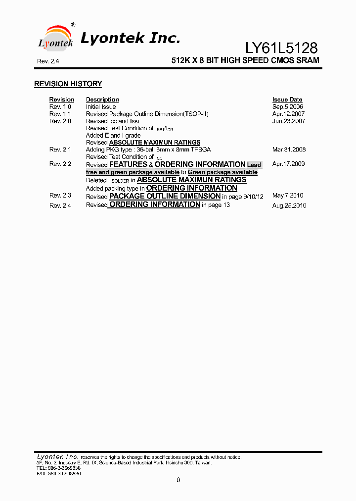 LY61L5128LL-15LLI_8503157.PDF Datasheet