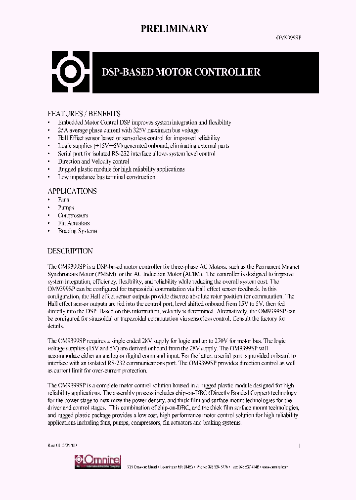 OM9399SP_8504800.PDF Datasheet
